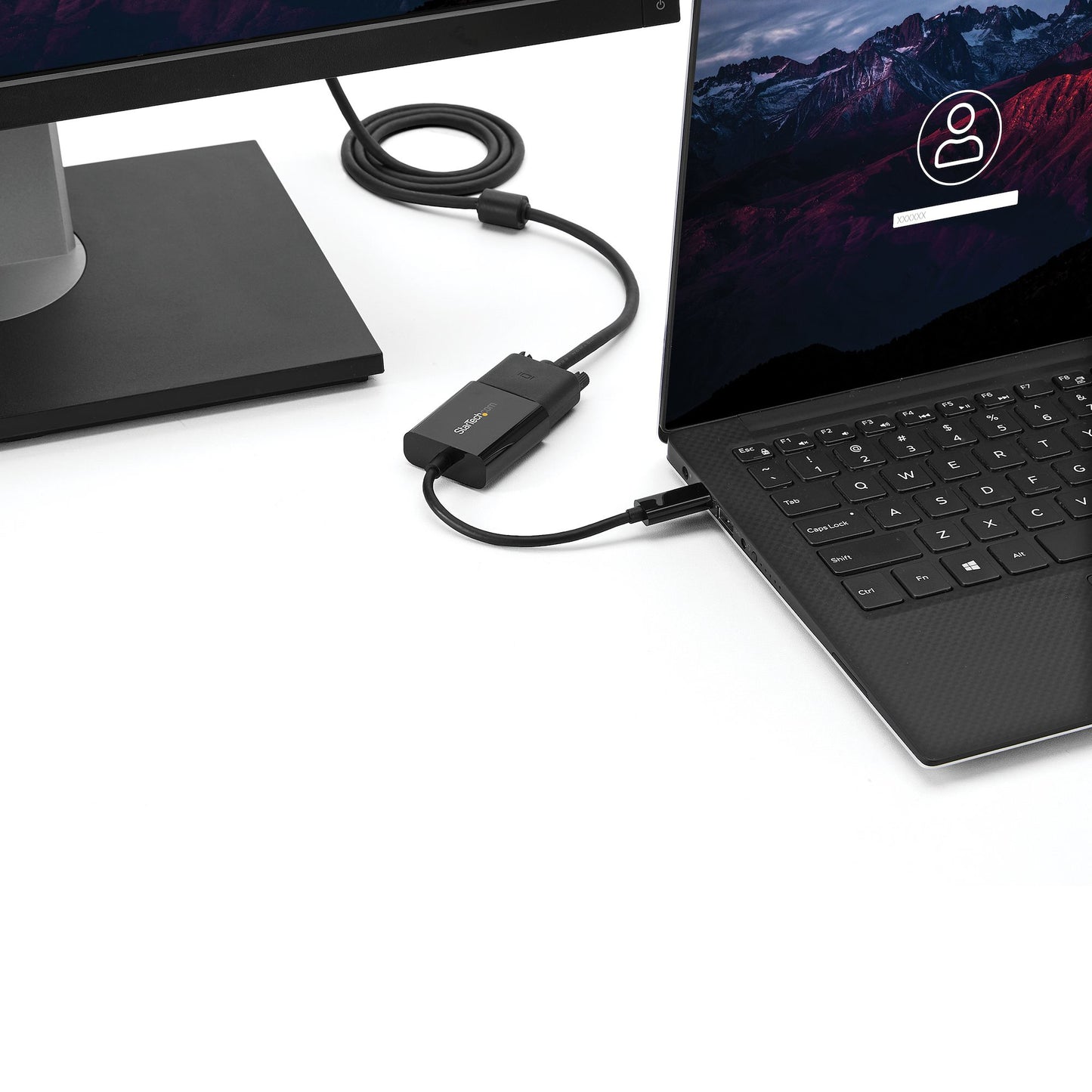 StarTech.com - Adaptador USB C a VGA - Negro - 1080p - Convertidor de Vídeo para su MacBook Pro - Dongle de Pantalla USB Tipo C a VGA - La Versión Mejorada es CDP2VGAEC