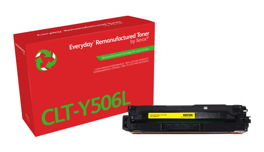 Everyday Tóner ™ Amarillo remanufacturado de Xerox es compatible con Samsung CLT-Y506L, High capacity