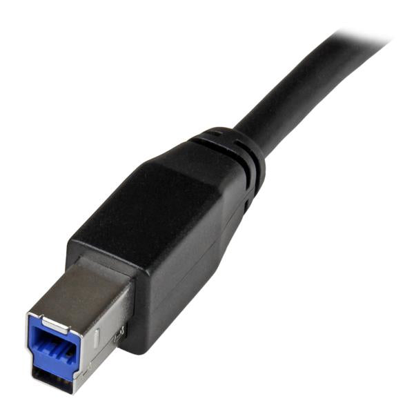 StarTech.com - Cable Activo USB 3.0 SuperSpeed de 5 metros - A Macho a B Macho