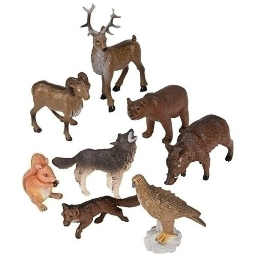 Miniland Educational - BOTE 8 FIG. ANIMALES DEL BOSQUE