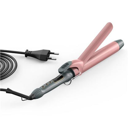 XO Plancha de Pelo Profesional - Pantalla de Visualizacion - Potencia 45-65W - Apagado Automatico 60 Min - Temperatura 80-230°C - Elemento Calefactor de Aluminio y Ceramica - Color Rosa 1 pieza(s)