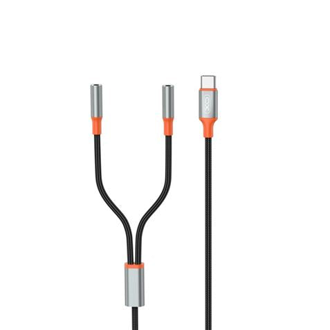 XO Divisor de Audio Estereo Bidireccional - Ideal para Usar 2 Auriculares a La Vez - Cable 1M - Color Negro 1 pieza(s)