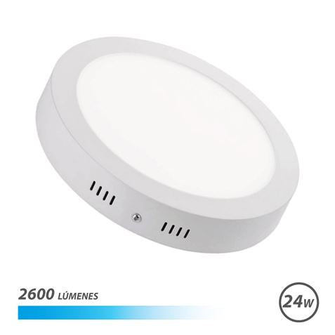 Elbat Downlight Circular sobre Pared LED 24W Luz Blanca - Color Blanco 1 pieza(s)