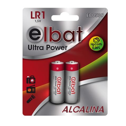 Elbat Pack 2 Pilas Alcalinas LR1 - Color Varios 1 pieza(s)