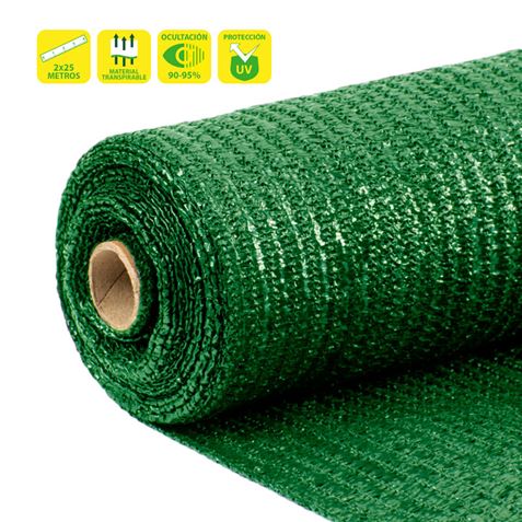 Sungarden Malla de Sombreo 2x25m - Color Verde 1 pieza(s)