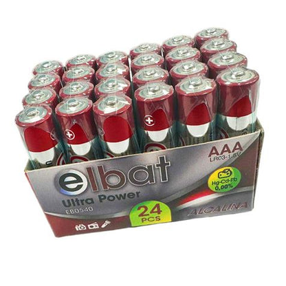 Elbat Pack 24 Pcs Pilas Alcalinas LR03/AAA - Color Varios 1 pieza(s)