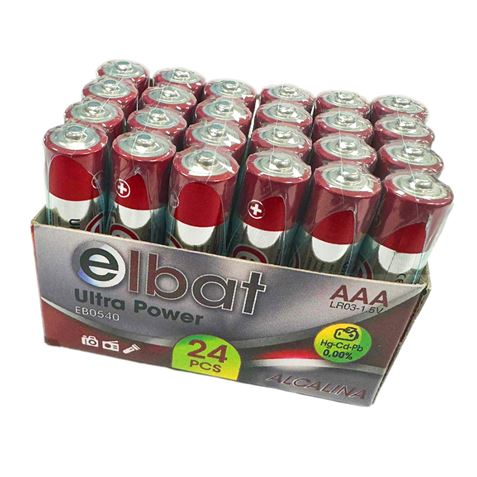 Elbat Pack 24 Pcs Pilas Alcalinas LR03/AAA - Color Varios 1 pieza(s)