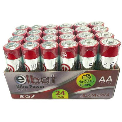 Elbat Pack 24 Pcs Pilas Alcalinas LR6/AA - Color Varios 1 pieza(s)