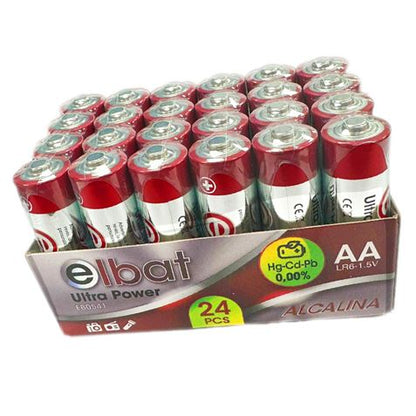 Elbat Pack 24 Pcs Pilas Alcalinas LR6/AA - Color Varios 1 pieza(s)