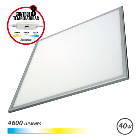 Elbat Panel LED 60x60 40W - 4600Lm - Selector 3 Temperaturas - Color Blanco 1 pieza(s)