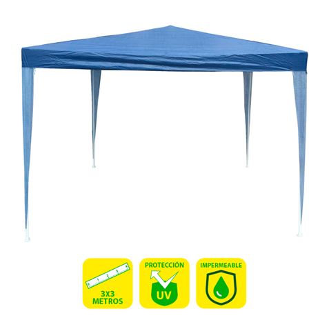 Sungarden Carpa Acero Rafia 3x3m - Color Azul 1 pieza(s)