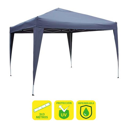 Sungarden Carpa Plegable Acero 3x3m - Color Azul 1 pieza(s)