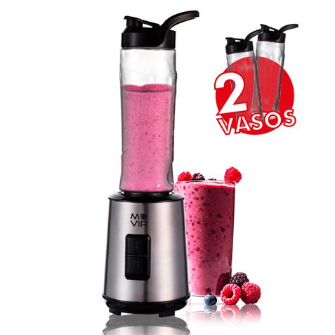 Muvip Batidora Smoothie 300W Inox 2 Vasos 600ml - Color Varios 1 pieza(s)