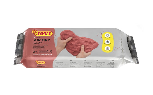 Jovi Air Dry Pastilla Pasta Modelar Endurecible al Aire - Tacto Fresco - Facil de Moldear - Compatible con Multiples Superficies - Secado en 24 Horas - Acabado Fino y Suave - Color Rosa 1 pieza(s)