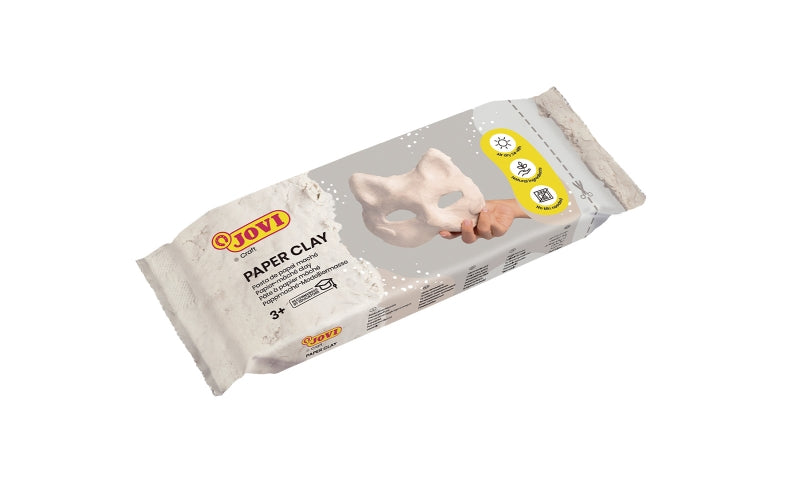 Jovi Pastilla Patmache 170gr Pasta de Papel Mache - Lista para Usar - Secado al Aire - Ligera y Facil de Modelar - No Mancha - Ideal para Figuras y Mascaras - Color Blanco 1 pieza(s)