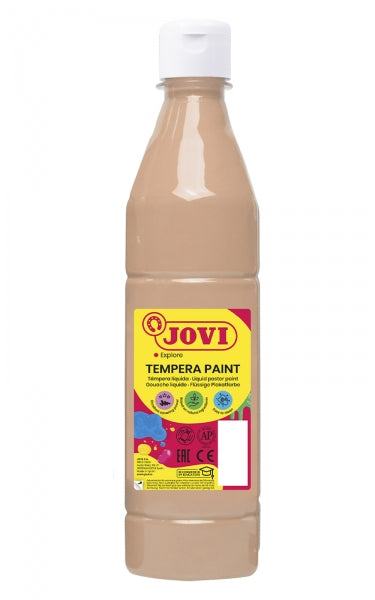 Jovi Tempera Paint Tempera Liquida - Base Agua - Lista para Usar - Alto Poder Cubriente - Secado Rapido - Excelente Fluidez - Adherencia en Multiples Superficies - Color Ocre 1 pieza(s)