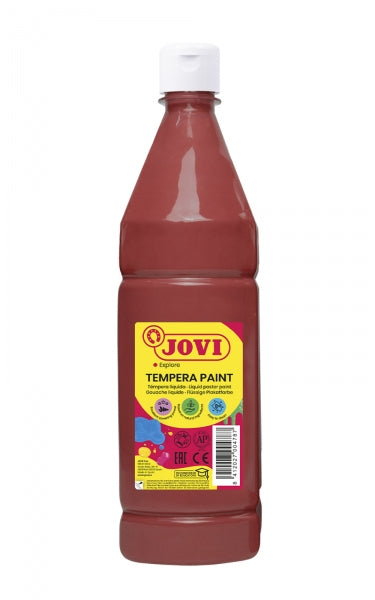 Jovi Tempera Paint Tempera Liquida - Base Agua - Lista para Usar - Alto Poder Cubriente - Secado Rapido - Excelente Fluidez - Adherencia en Multiples Superficies - Color Rojo 1 pieza(s)