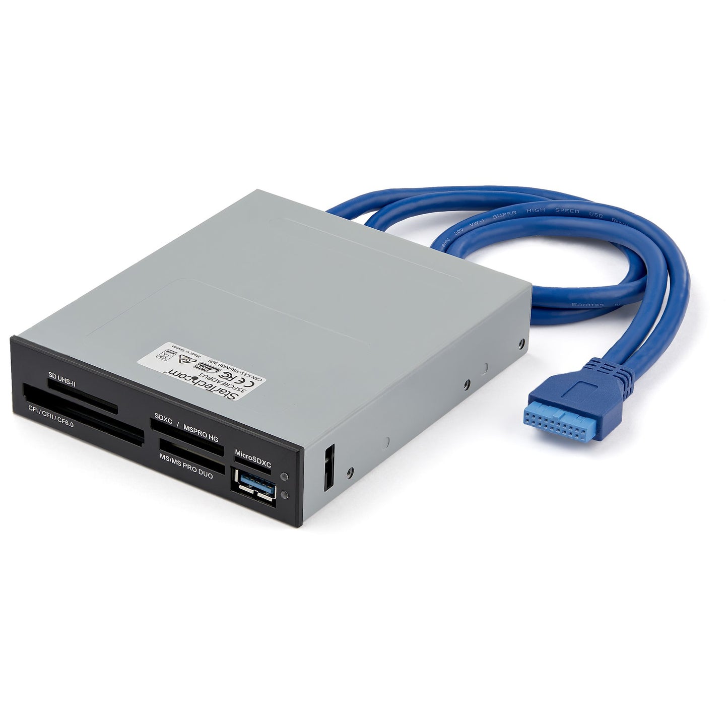 StarTech.com - Lector Interno USB 3.0 para Tarjetas Memoria Flash con Soporte para UHS-II