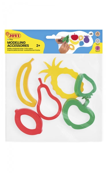 Jovi Modelling Accessories Bolsa Colgable con 6 Moldes de Corte Frutas - Moldes de Plastico para Plastilina - Formas de Fruta - Color Surtido 1 pieza(s)