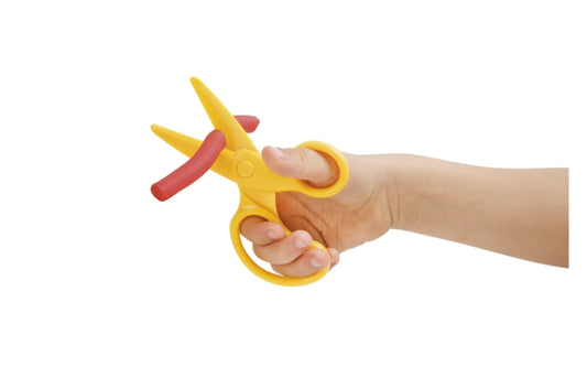 Jovi Dough Scissors Tijeras para Pasta de Modelar - Uso Infantil - Tambien Corta Papel - Color Amarillo 1 pieza(s)