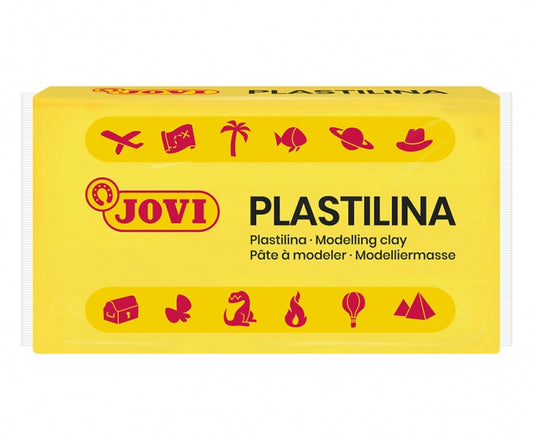 Jovi Caja de 30 Pastillas de Plastilina 50gr - Muy Moldeable - No Se Seca - sin Gluten - Libre de Alergenos - No Toxica - Color Amarillo 1 pieza(s)