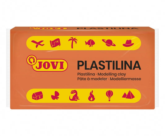 Jovi Caja de 30 Pastillas de Plastilina 50gr - Pasta Vegetal - No Endurece - sin Gluten - Inocua - Facil de Moldear - Ideal para Volumen y Moldes - Color Naranja 1 pieza(s)