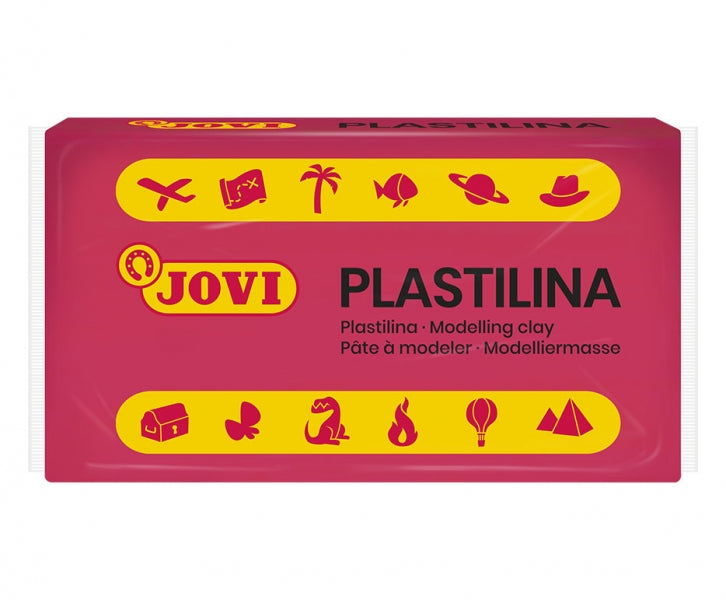 Jovi Caja de 30 Pastillas de Plastilina 50gr - Muy Moldeable - No Se Seca - sin Gluten - Libre de Alergenos - No Toxica - Color Rojo 1 pieza(s)