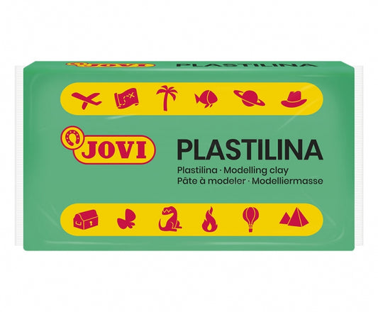 Jovi Caja de 30 Pastillas de Plastilina 50gr - Muy Moldeable - No Se Seca - sin Gluten - Inocua  - Color Verde 1 pieza(s)