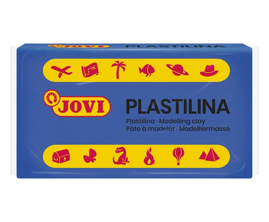 Jovi Caja de 30 Pastillas de Plastilina 50gr - Pasta Vegetal - No Endurece - sin Gluten - Inocua - Facil de Moldear - Ideal para Volumen y Moldes - Color Azul 1 pieza(s)