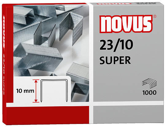 Novus - 23/10 SUPER Paquete de grapas 1000 grapas