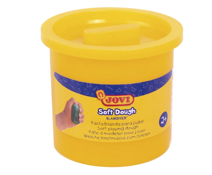 Jovi Soft Dough Blandiver Estuche de 5 Botes 110gr - Amarillo. Blanda - Flexible - Facil de Amasar - Ideal para Modelaje - Fomenta Creatividad - Desarrolla Motricidad Fina - Color Amarillo 1 pieza(s)