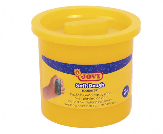 Jovi Soft Dough Blandiver Estuche de 5 Botes 110gr - Amarillo. Blanda - Flexible - Facil de Amasar - Ideal para Modelaje - Fomenta Creatividad - Desarrolla Motricidad Fina - Color Amarillo 1 pieza(s)