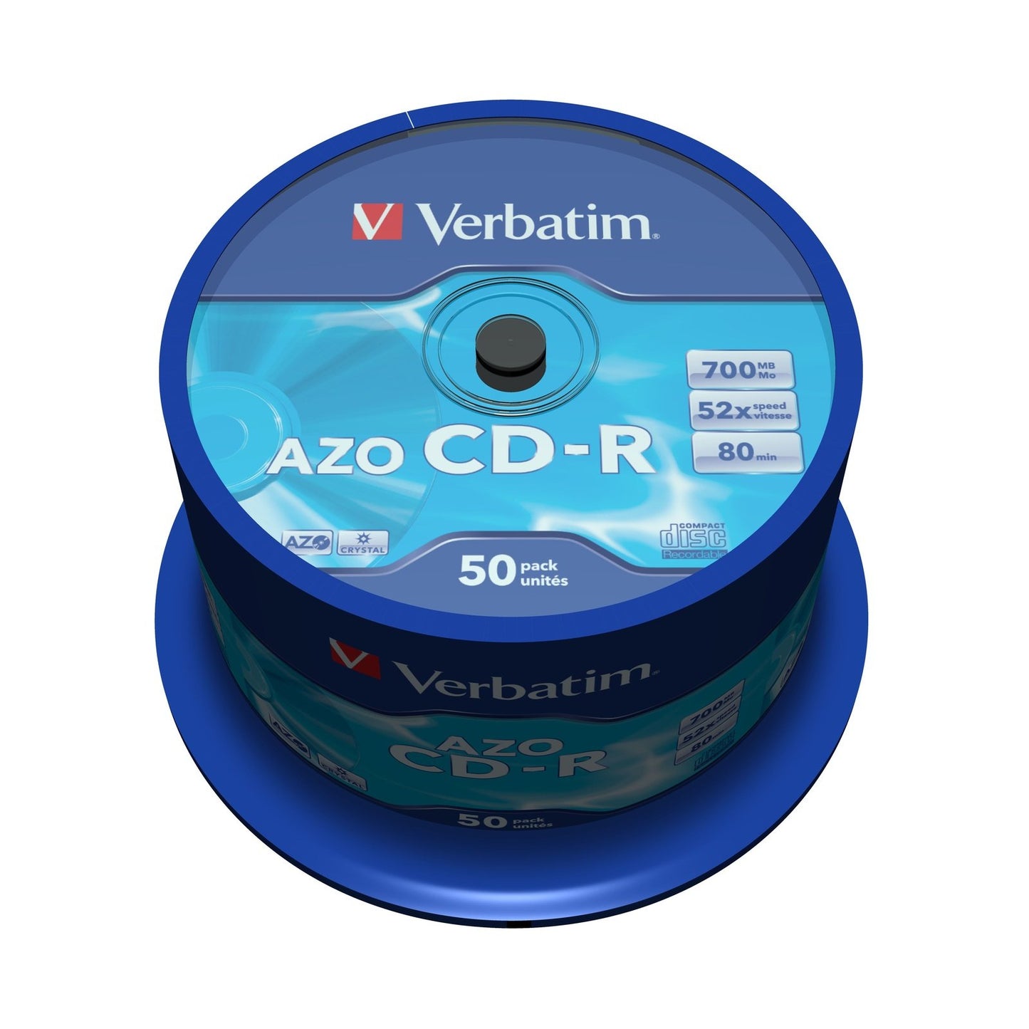 Verbatim - CD-R AZO Crystal 700 MB 50 pieza(s)