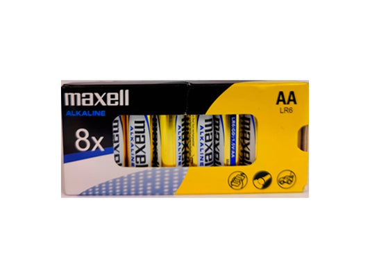 Maxell Pack de 8 Pilas Alcalinas LR06 AA 1.5V 1 pieza(s)