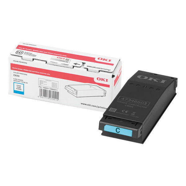 OKI C650 Cyan Cartucho de Toner Original - 9006127 Tintasmurcia.com