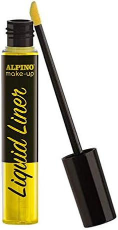 Alpino Make-up Liquid Liner Pack con 2 Botes de Maquillaje Liquido con Aplicador - Se Lava con Agua - Testado Dermatologicamente - Colores Amarillo y Verde 1 pieza(s)