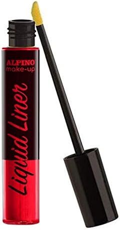 Alpino Make-up Liquid Liner Pack con 2 Botes de Maquillaje Liquido con Aplicador - Se Lava con Agua - Testado Dermatologicamente - Colores Azul y Rojo 1 pieza(s)