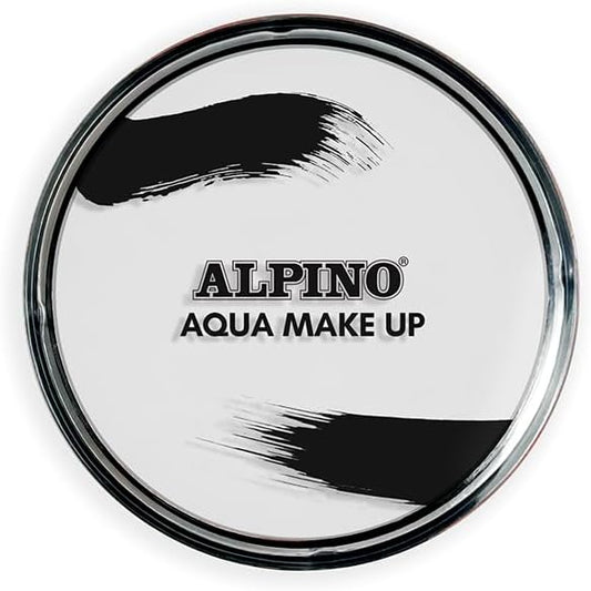 Alpino Aqua Make-up Polvera de Maquillaje Facial Acuarelable - Se Lava con Agua y Jabon - Color Blanco 1 pieza(s)