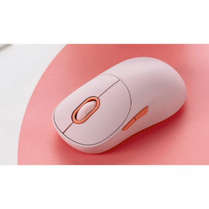 Xiaomi Wireless Mouse 3 Raton Inalambrico con Adaptador de 2.4GHz y Bluetooth 1200dpi - 5 Botones - Uso Diestro - Color Rosa 1 pieza(s)