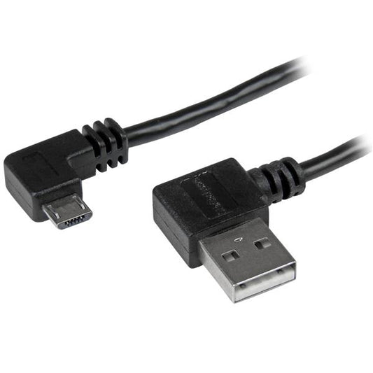 StarTech.com - Cable de 2m Micro USB con conector acodado a la derecha