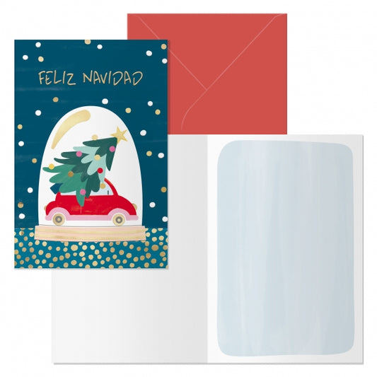 Dohe Beetle Pack de 6 Tarjetas de Felicitacion Navideña con Sobre - Tamaño Cerrada 11.5x17cm, Abierta 23x17cm - Papel Offset - Impresas a todo Color 1 pieza(s)