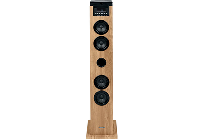 Thomson Cosy DS122CD Torre de Sonido 60W Bluetooth 5.0 - Reproductor de CD - Entrada AUX 3,5mm, USB y Lector de Tarjetas SD/MMC - Mando a Distancia - Color Madera/Negro 1 pieza(s)