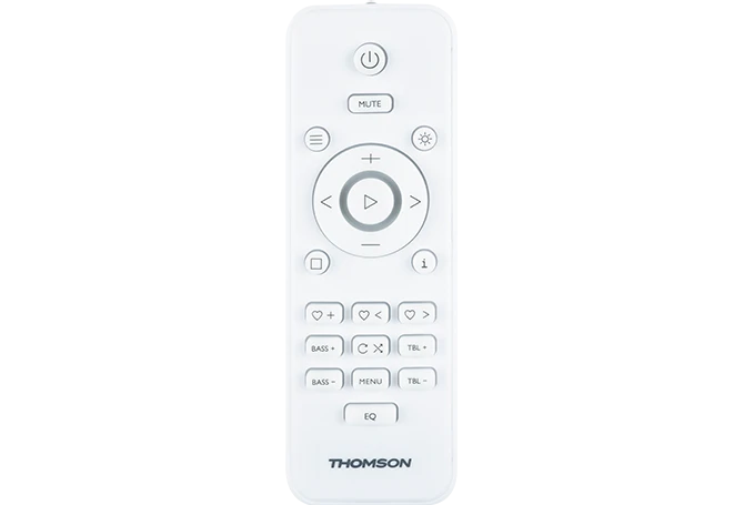 Thomson MIC300IBT Micro Cadena 60W Bluetooth 5.0 - Reproductor de CD, Radio FM, Reproductor USB (MP3) - Funcion de Carga Inalmbrica - Mando a Distancia - Color Madera/Blanco 1 pieza(s)