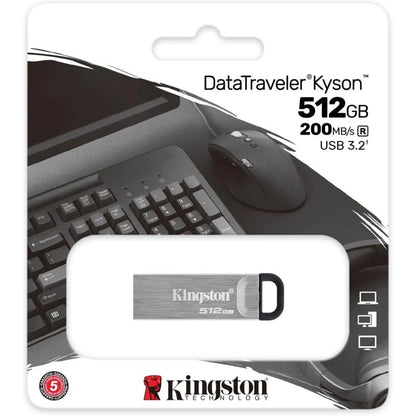 Kingston Technology - DataTraveler Kyson unidad flash USB 512 GB USB tipo A 3.2 Gen 1 (3.1 Gen 1) Plata