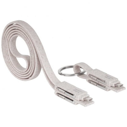 Mars Gaming - MCA-ECO cable USB USB 2.0 1 m USB A/USB C USB C/Micro USB-A/Lightning Gris  Blanco