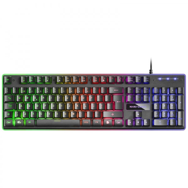 Mars Gaming MCPEXPT Combo Gaming 4 en 1 - Teclado H-MECH FRGB - Raton 10K DPI Ultraligero - Auriculares RGB FLOW - Alfombrilla XXL RGB - Compatibilidad Multiplataforma - Color Negro 1 pieza(s)