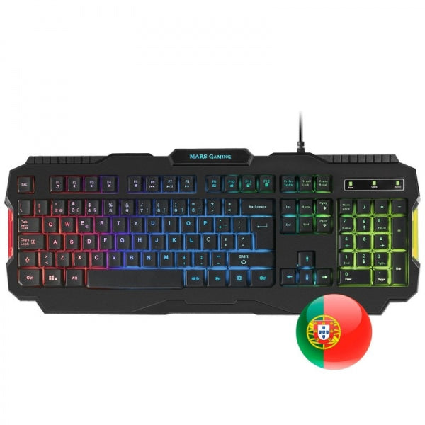 Mars Gaming MCPRGB2 Combo Gaming - Teclado RGB 3 Modos - Raton 4000DPI RGB Flow - Alfombrilla XXL - Auriculares Sonido Premium - Microfono Flexible - Color Varios 1 pieza(s)