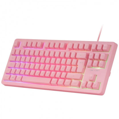 Mars Gaming MCP-RGB3 Combo Gaming 4en1 - Teclado TKL H-Mech - Raton 3200 DPI RGB - Auriculares FRGB con Cancelacion de Ruido - Alfombrilla XXL Antideslizante - Color Rosa 1 pieza(s)