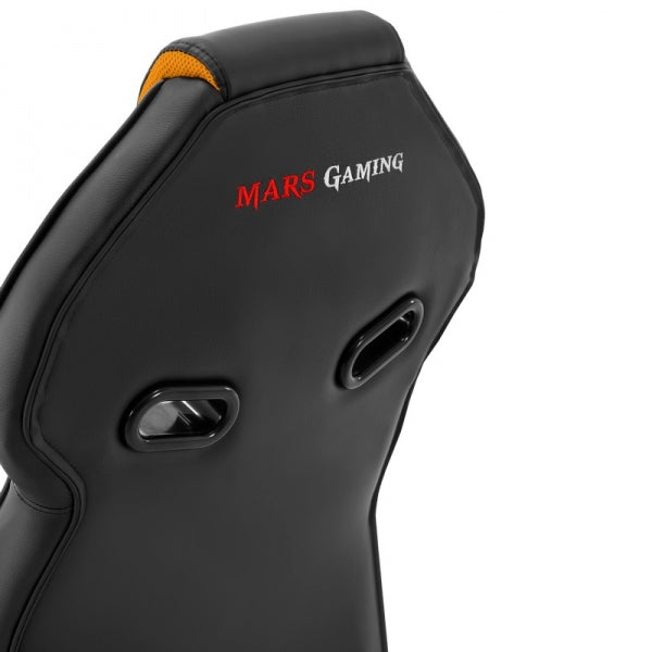 Mars Gaming MGC118 Silla Gaming - Triple Capa Acolchada - Cuero Sintetico Resistente - Piston Clase 4 - Ruedas Ultrarresistentes - Color Negro 1 pieza(s)