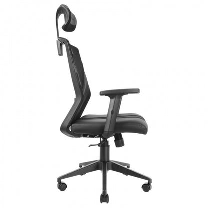 Mars Gaming - MGC-ERGO Negro Silla Gaming Ergonómica Malla Transpirable Soporte Ajustable Cervical + Lumbar + Reposabrazos